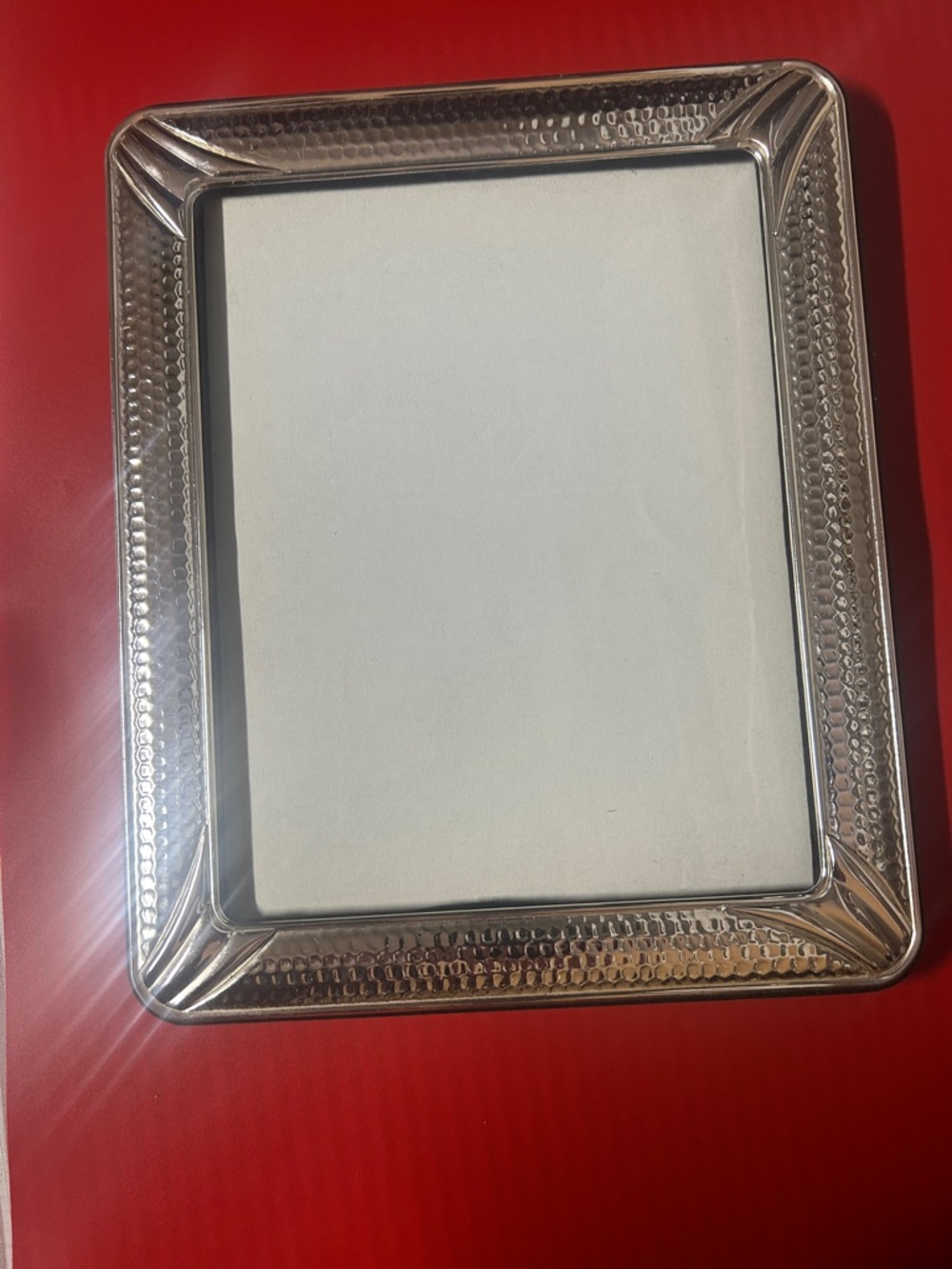 Silver Textured Picture Frame - Classic Home Accent - Picture 2 of 6